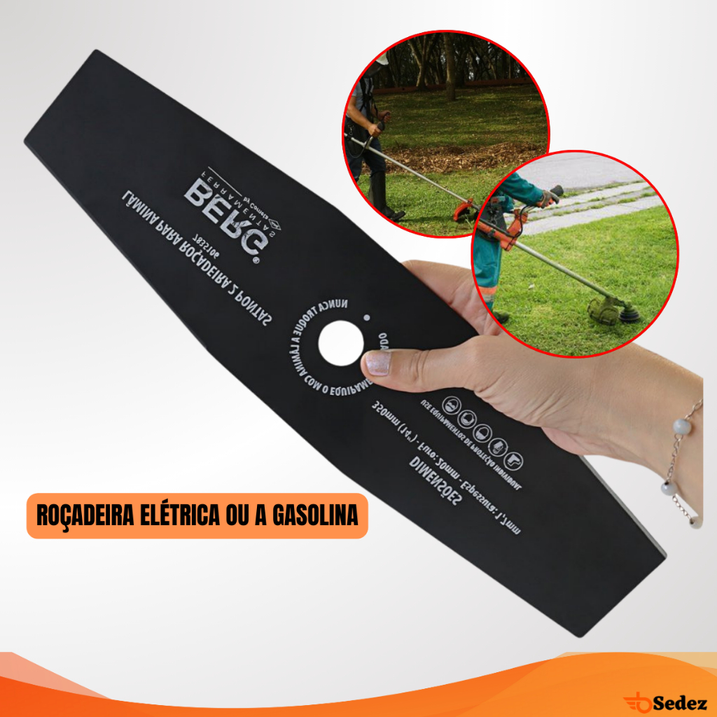 Lâmina de 2 Pontas para Roçadeira