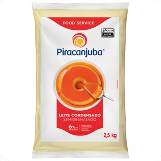 Leite Condensado Semidesnatado Piracanjuba Bag 2,5 kg