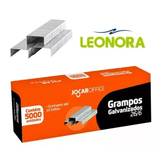 Grampo 26/6 Galvanizado C/5000 Unidades Grampo 26/6 Galvanizado C/5000 Unidades