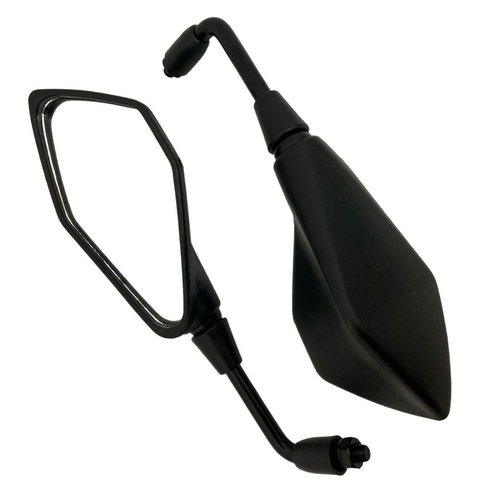 Par Retrovisor Modelo Z400 Fixo Rebaixado 90 Graus Rosca Honda/Dafra/Suzuki em Oferta na Shopee