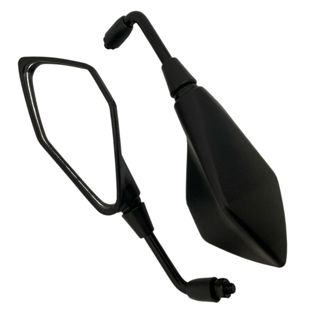 Par Retrovisor Modelo Z400 Fixo Rebaixado 90 Graus Rosca Honda/Dafra/Suzuki em Oferta na Shopee