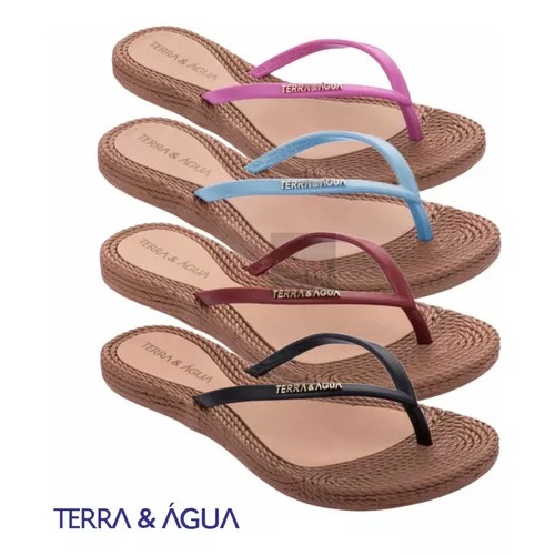 270003 TERRA E AGUA SLIN CHINELO RASTEIRA BORRACHA LEVE ESPORÃO