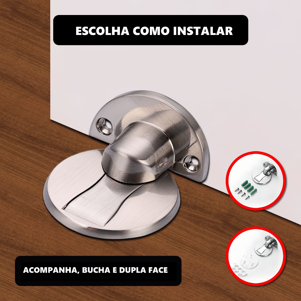 Prendedor De Porta Tampa Magnética Em Aço 304 Inoxidável Imã em Oferta na Shopee