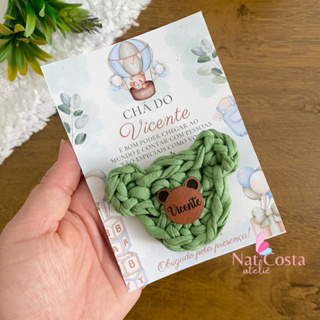 lembrancinhas luxo chaveiro urso em fio de malha em Oferta na Shopee