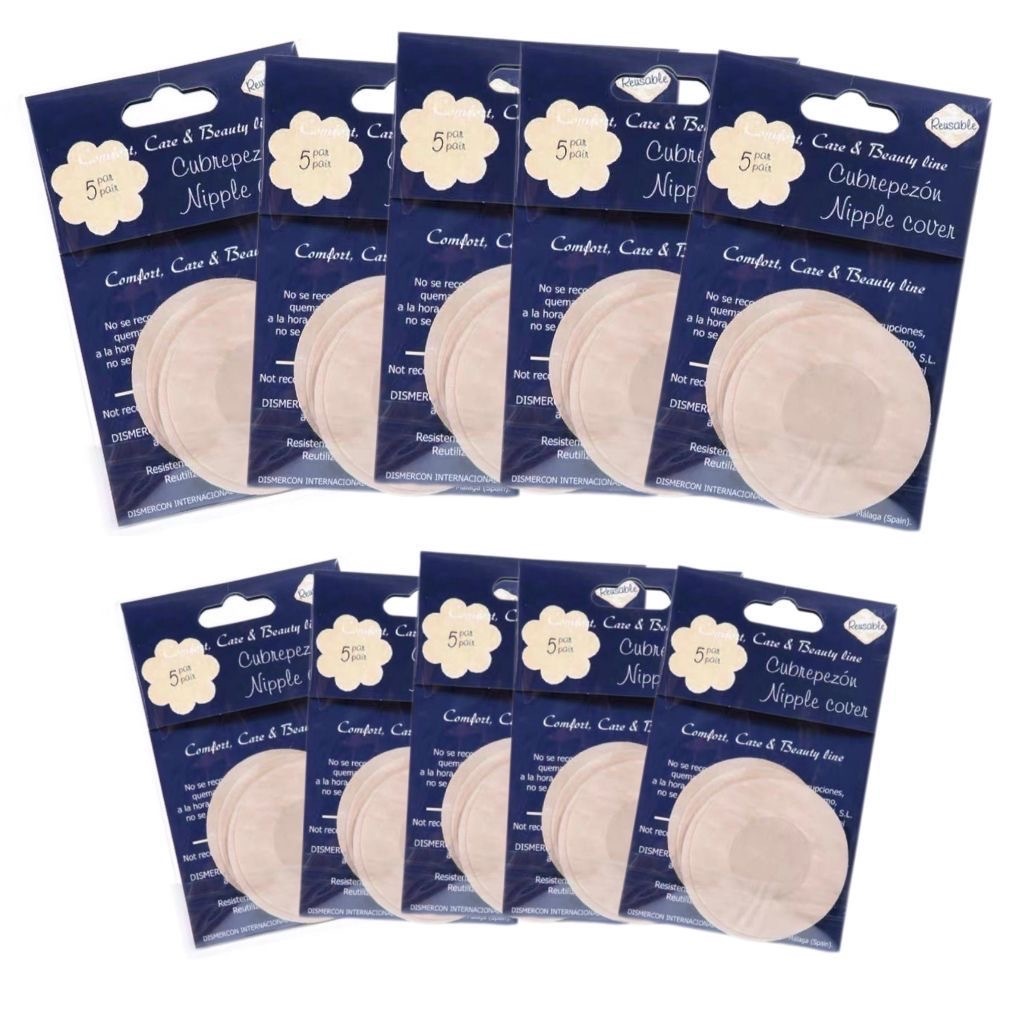 kit Até 100 Tapa-Seios Invisível Adesivo Protetor com 7,5cm de Diâmetro para Tampar Mamilos/Aureola/5PARES em Oferta na Shopee