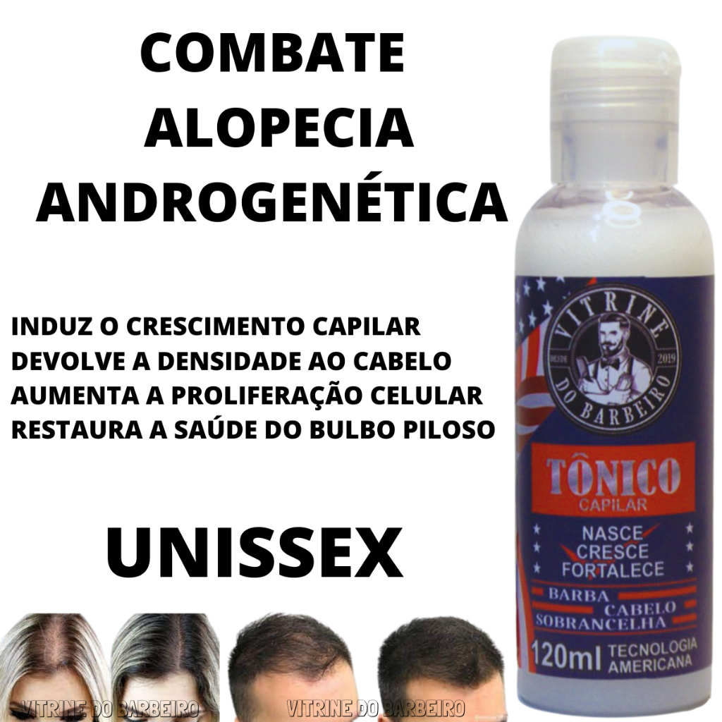 Tônico Para Queda De Cabelo Masculino e Feminino