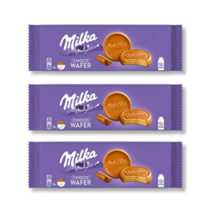 3 Biscoito Wafer 150g Creme De Cacau E Chocolate Ao Leite Milka em Oferta na Shopee