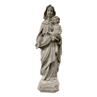 Nossa Senhora do Rosário 22cm Escultura de Resina em Oferta na Shopee