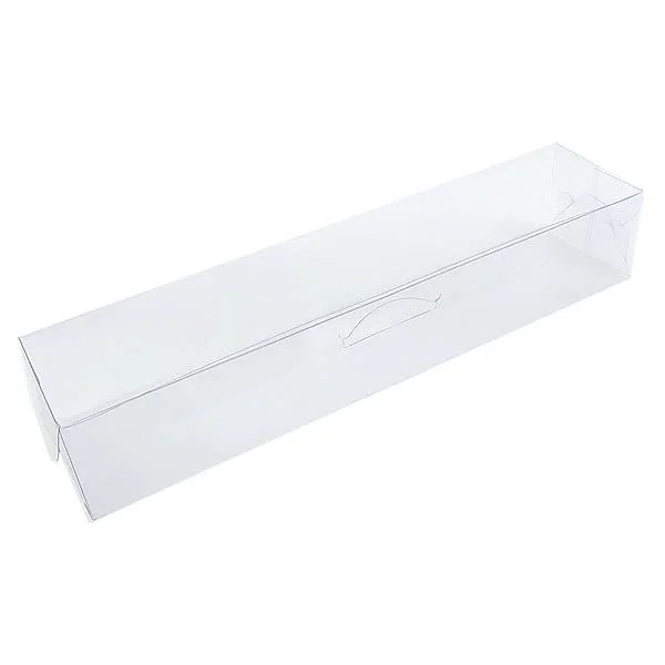 Caixa de Acetato Retângular com Tampa Sistema Abre Fecha  - Embalagens em Acetato