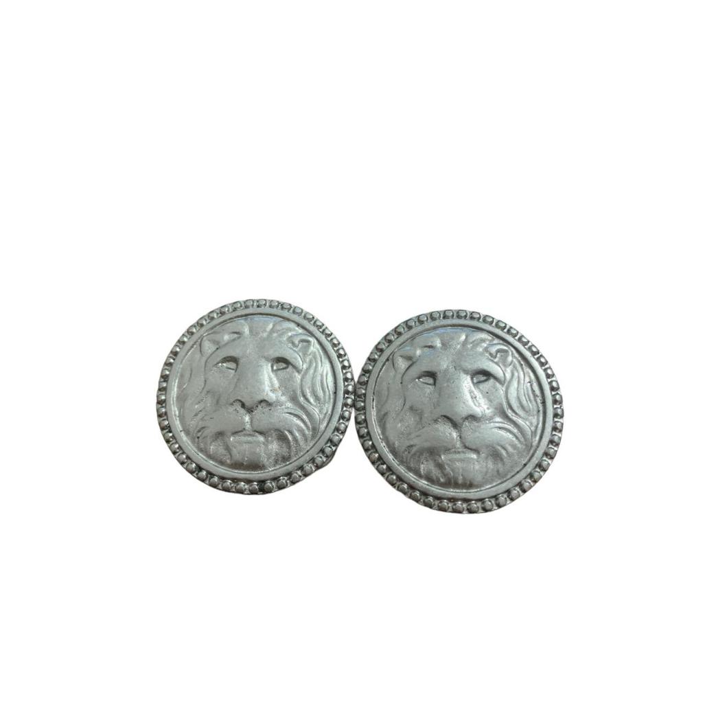 Par de Central Leão Em Zamak Não Alpaca Para Traia