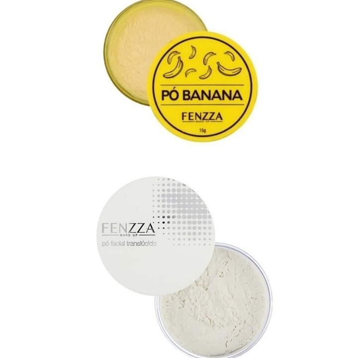 Fenzza Po Banana Fixador e po facial Translucido Finalizador Maquiagem em Oferta na Shopee