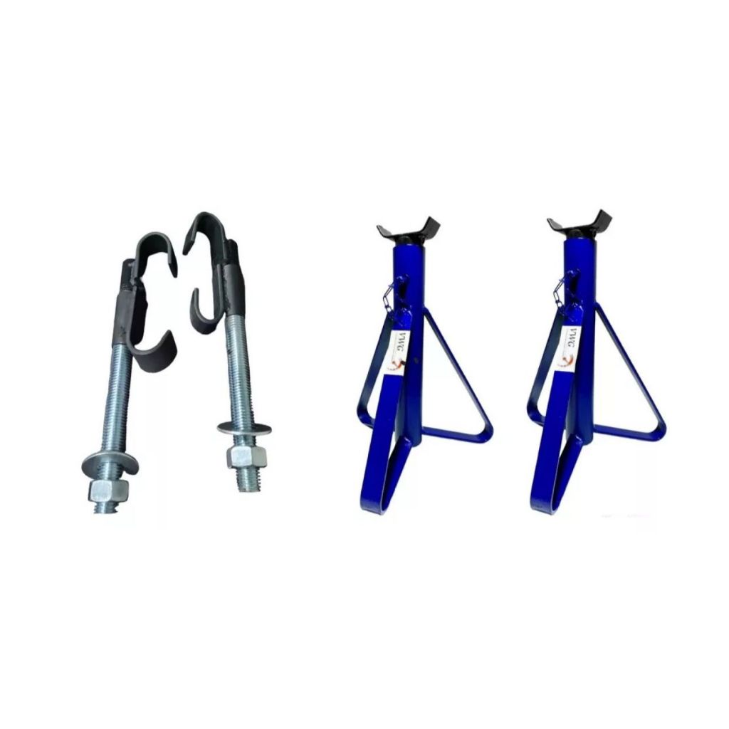 Kit C/ 2 Cavaletes 2t Automotivo + Par Encolhedor De Molas Universal Gol Palio Uno Celta