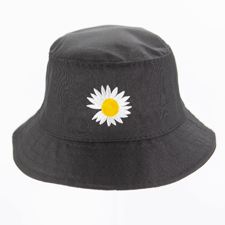 Bone Chapeu Bucket Hat Balde Girassol Margarida Preto Branca Promoção em Oferta na Shopee