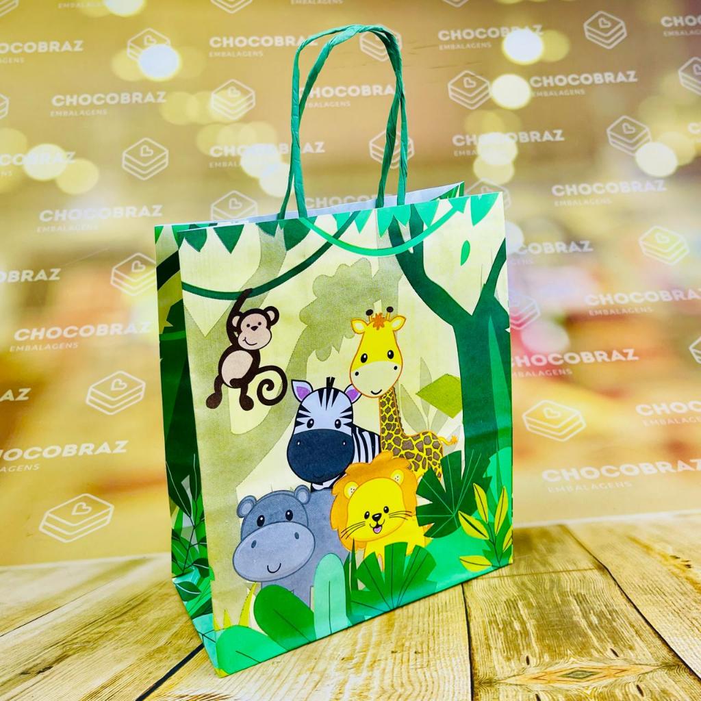 10~50 Sacola Safari Selva Animal (17,5X8,5X21,5CM.) REF 2811// em Oferta na Shopee