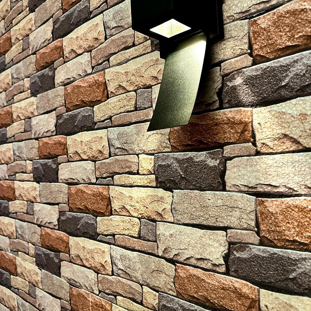 Kit 10 Placas Revestimento EPS 3d Alto Relevo Textura Decorativa 50x50cm em Oferta na Shopee