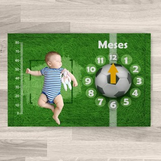 Tapete Mesversario Cenário Para Foto Futebol Baby 100% Algodão em Oferta na Shopee