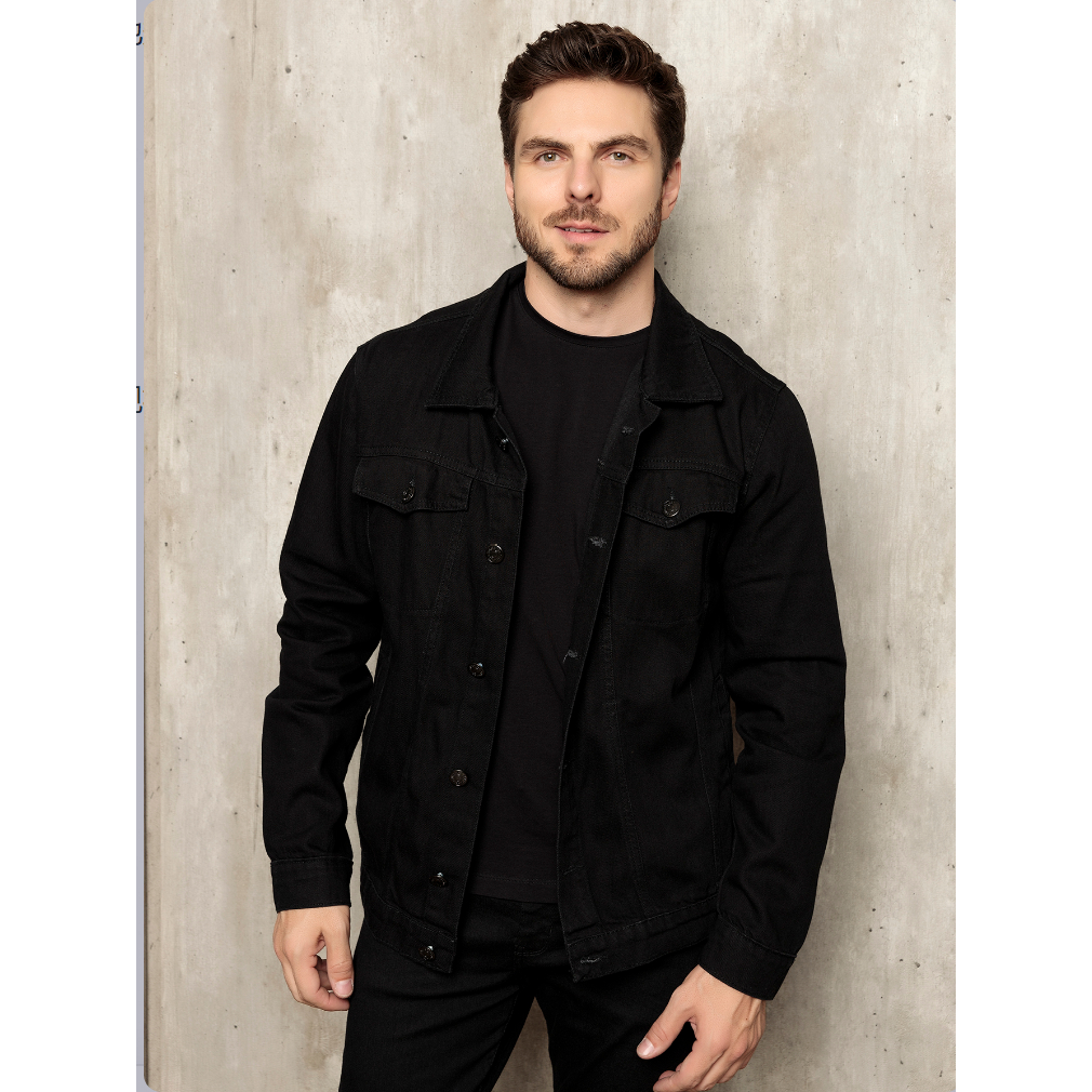 Jaqueta Jeans Masculina Com Lycra Final De Ano