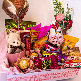Cesta Presente Chocolates |Ursinho |Caneca |Buquê |Dia dos Namorados Mãe Aniversário Amor Criativo Surpresa em Oferta na Shopee