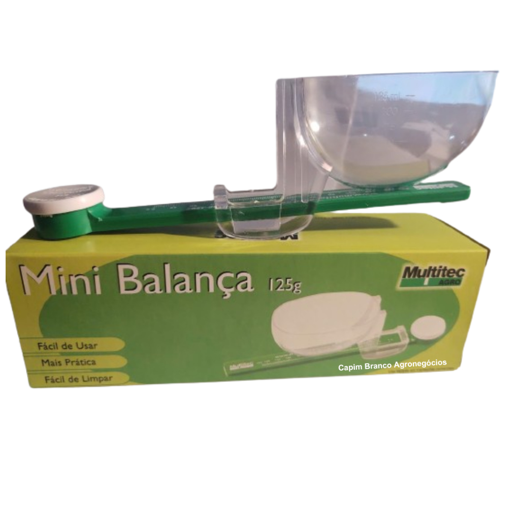 Mini Balança Multi Uso 125g para pesar Alimentos Fertilizantes Sementes  Adubos , Multitec