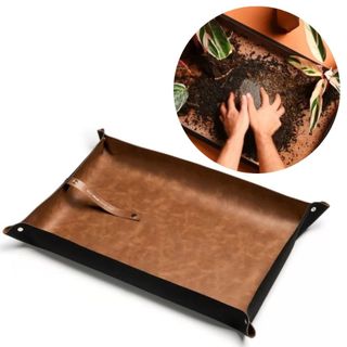 Tapetinho Para Plantio Sem Sujeira Chocolate Tapete De Jardinagem Kit de Cultivo Em Apartamento - Vaso Raiz