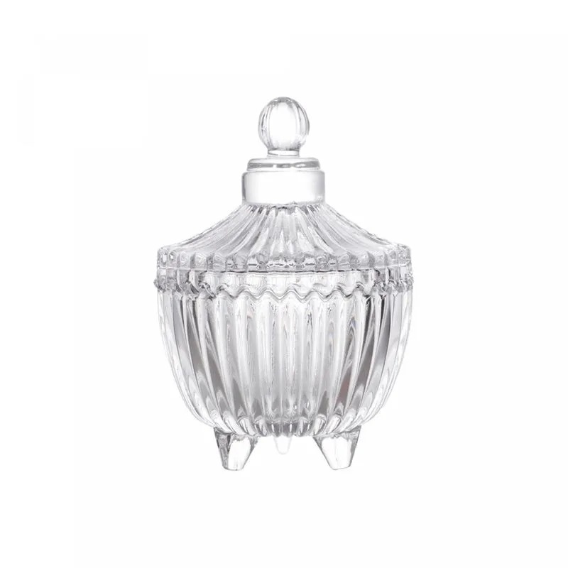 Potiche Decorativo de Cristal Carrossel 6,5x10cm Lyor