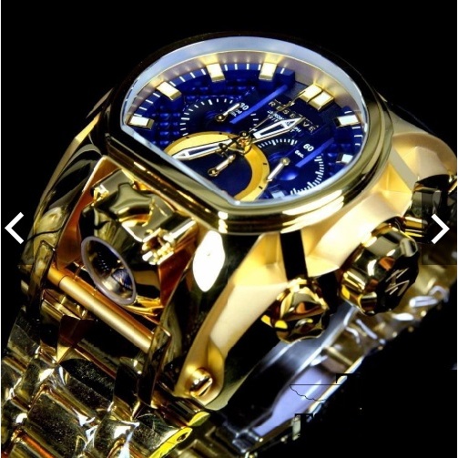 Relógio Reserve Bolt Zeus Magnum dourado