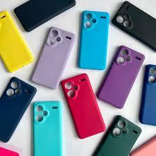 Kit 2X1 Xiaomi Redmi Note 13 Pro Plus 5G - Película Ceramica 9D+ Capa Silicone Aveludada Colorida 3D