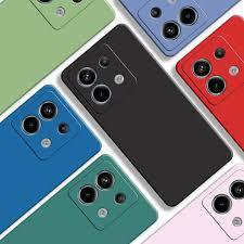 Kit 2X1 Xiaomi Poco X6 5G - Película Frontal em Ceramica 9D+ Capa Silicone Aveludada Colorida Veludo