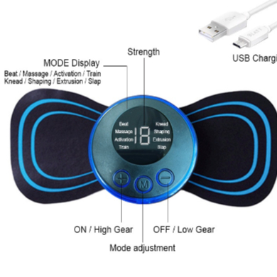 Pescoço Mini Massageador de Cervical Elétrico Portátil Alivia Dores Corpo