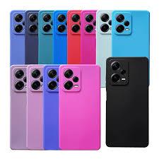 Kit 2X1 Xiaomi Poco X5 5G - Película Ceramica 9D Anti Impacto + Capa Silicone Aveludada Colorida TPU
