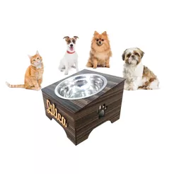 Comedouro elevado pet - Ergonômico - Gatos e Cachorros - PERSONALIZADO