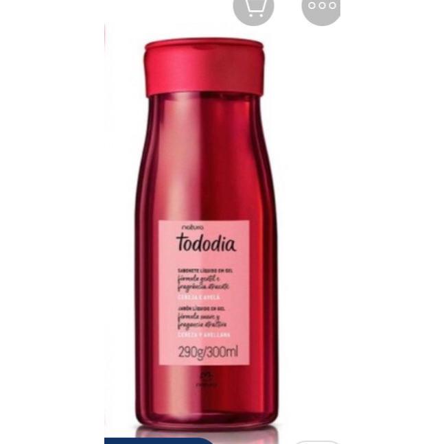 sabonete liquido cereja e avela natura todo dia 300 ml