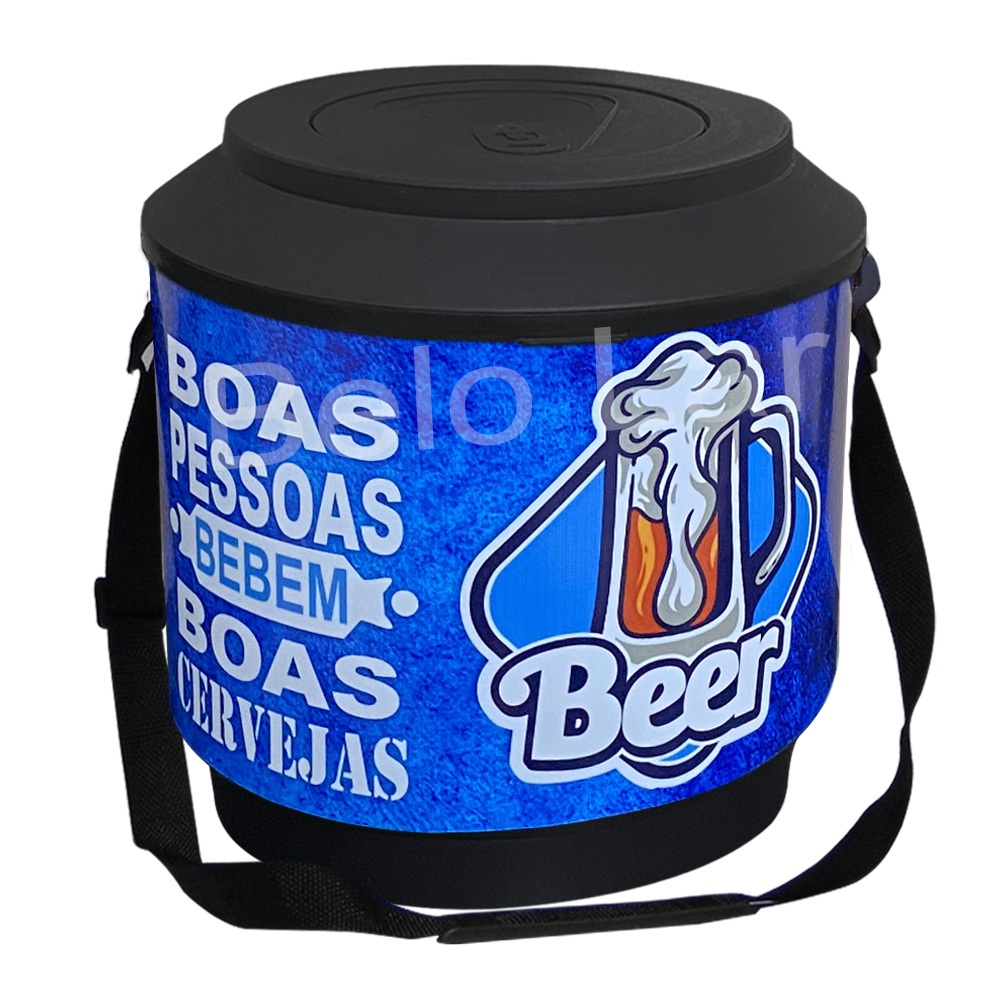 Caixa cooler Térmica para cerveja, bebidas 30 Latas Plástico Reforçado