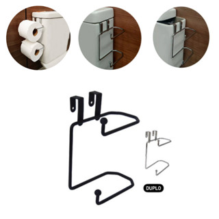 Porta Papel Higiênico Duplo Cromado Para Caixa De Descarga em Oferta na Shopee