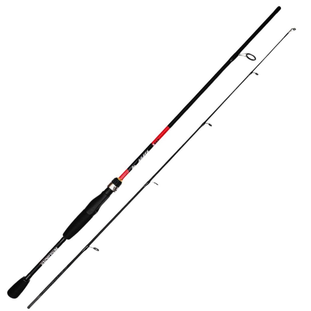 Vara para Pesca de Molinete Albatroz Ágata Carbono 1,68m 6-12lb 2 Partes