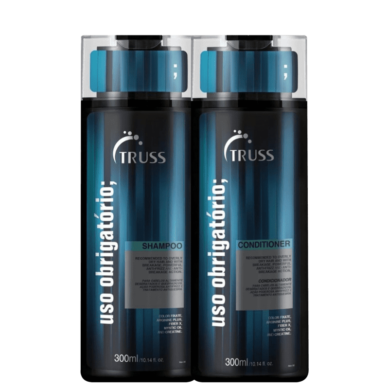 Kit TRUSS - Shampoo 300ml e Condicionador 300ml Uso Obrigatório - Beauty