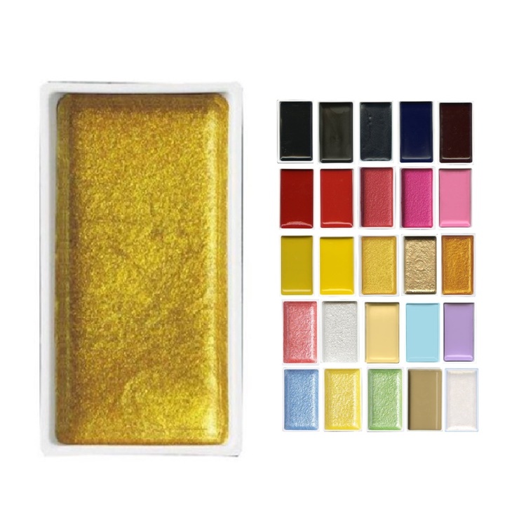 Aquarela Em Pastilha Gansai Kuretake Arte Efeito Derretimento (Unidade) – Escolha A Cor em Oferta na Shopee