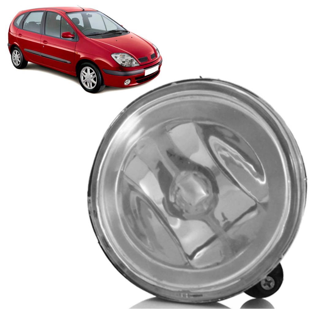 Farol Milha Auxilliar Scenic 2000 2001 2002 2003 2004 2005 2006 Lente Lisa Vidro em Oferta na Shopee