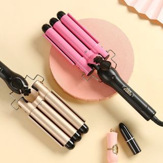 Chapinha Triondas Ondulador Formador Triplo 22mm Modelador de Cachos Onda Cabelo Cerâmica ...