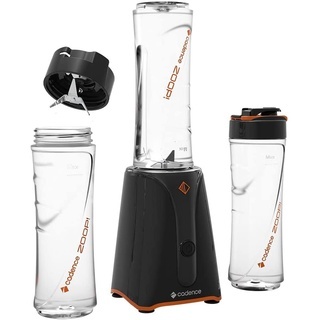 Liquidificador Portátil Cadence Bld701 Blender 2 Jarras 500ml Academia Whey Shake 600W Potente Preto