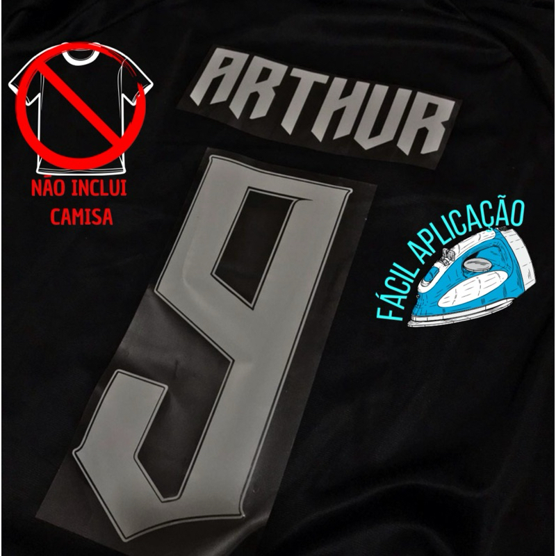 Nome e Número Termocolante para aplicar em Camisa em Oferta na Shopee