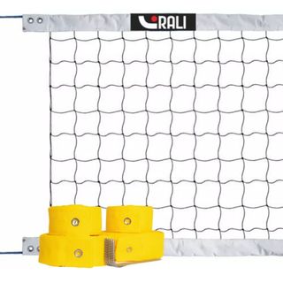 Kit Mult Esportes Rede 9,5x1 MT - P/ vôlei de praia, futevôlei - 4 Faixas + Marcação Quadra 8x16