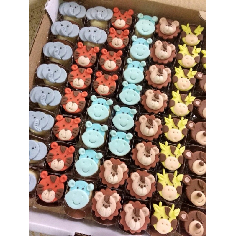 Aplique de Açúcar Safari - para Docinhos e Bombons - FAZEMOS QUALQUER TEMA em Oferta na Shopee