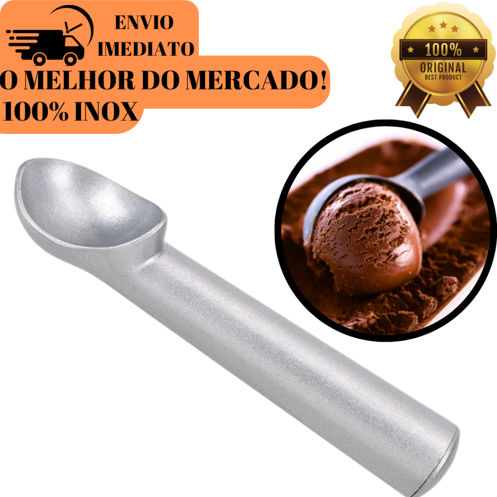 Colher De Sorvete Linha Premium Perfeita Para Massas e Açaí