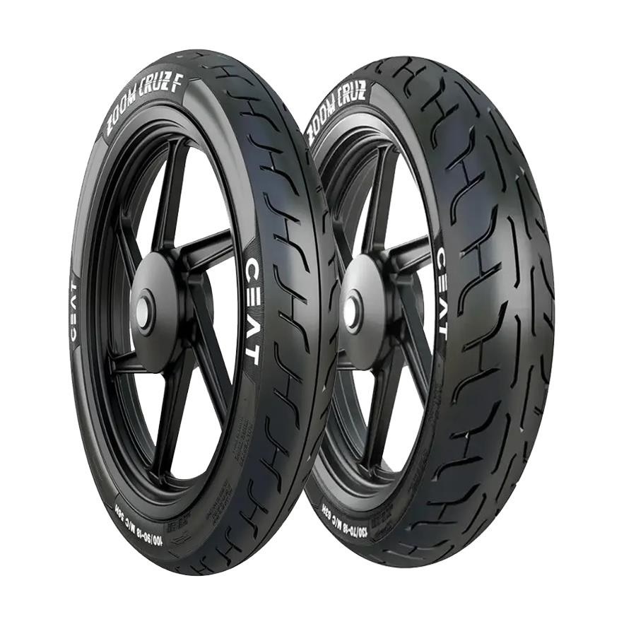 Par de Pneu Ceat Original 100/90-18 130/70-18 Royal Interceptor continental 650 + Brinde camaras