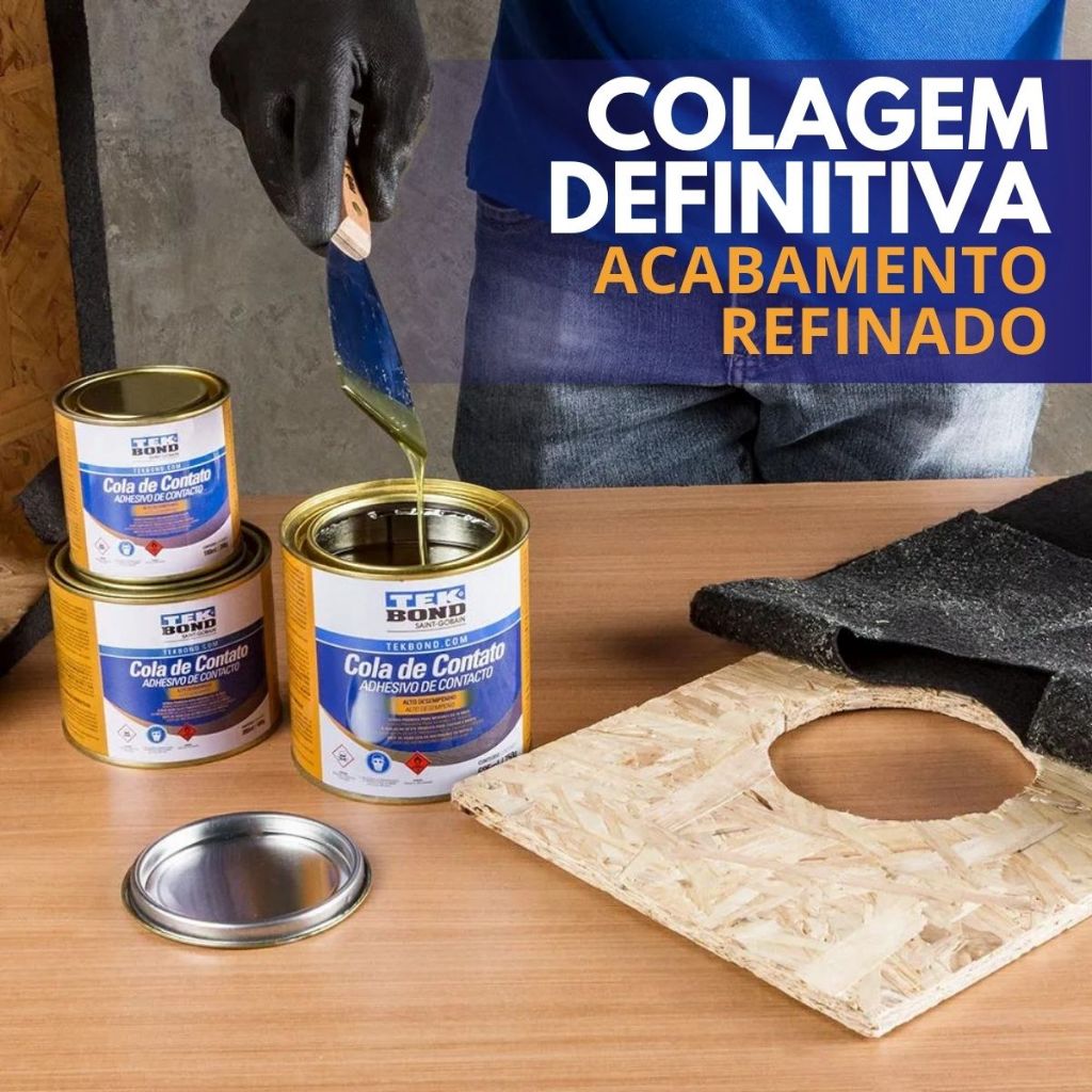 Adesivo Cola Contato Tekbond 200g, 400g e 750g Marceneiro Sapateiro · foto 2