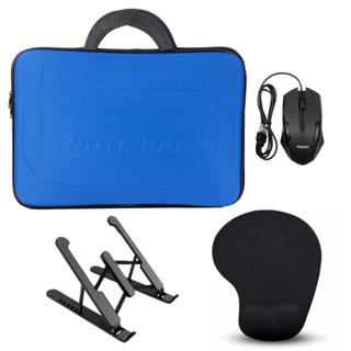 Maleta Para Notebook + Suporte De Mesa + Mousepad + Mouse Usb em Oferta na Shopee