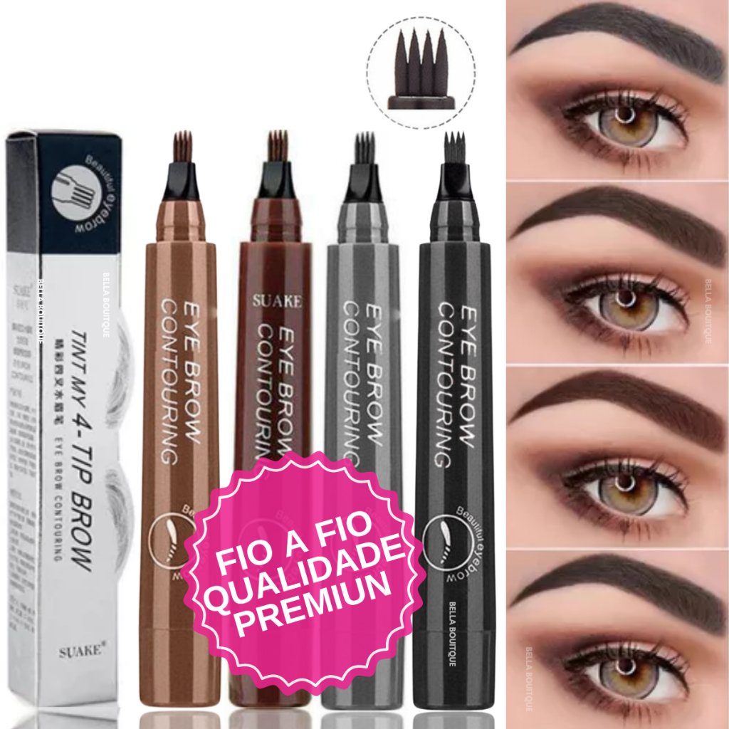 Caneta de Sobrancelha SUAKE Microblading/Tatuagem em 4 Cores