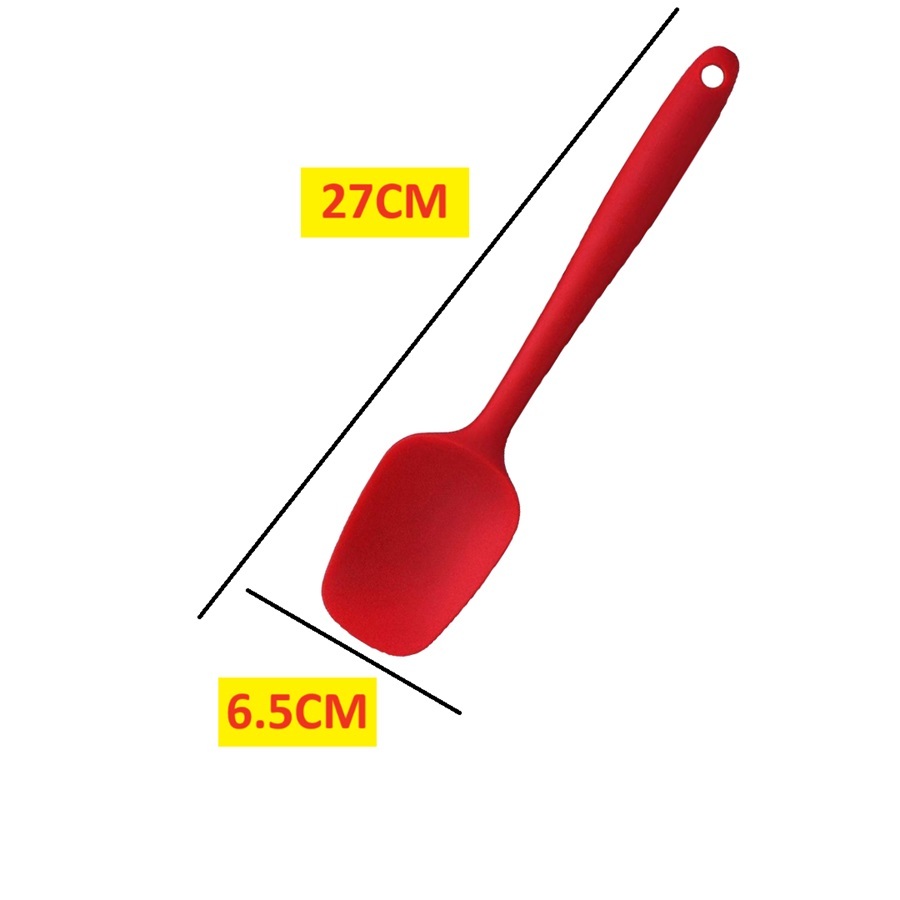 Utensilio Espatula Colher 27x6.5Cm Raspadora Pao Duro De Silicone Decorativa Para Bolo De Cozinha