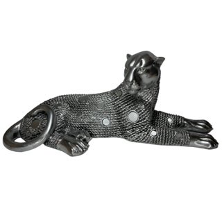 Leopardo Deitado Decoração Estante Prateleira Cores Variadas Em Gesso Grande em Oferta na Shopee